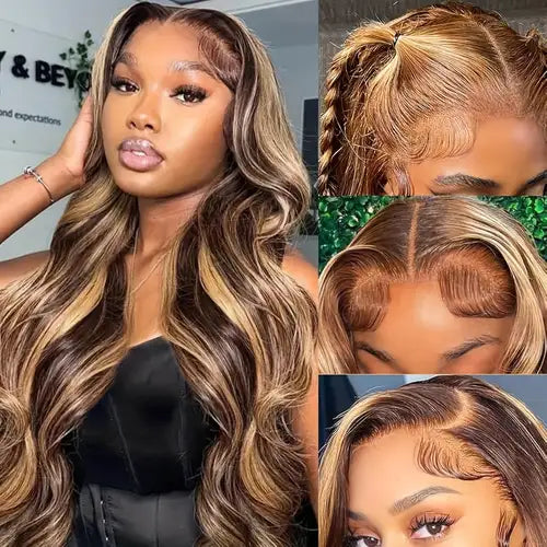 Honey Blonde Highlight 13x6 HD Lace Wig